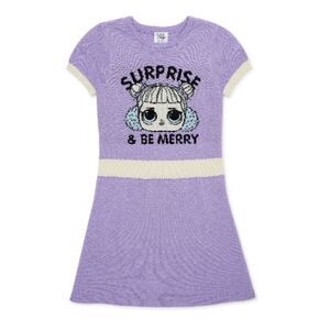 LOL Surprise Girls Sweater Dress Top Size L 10/12